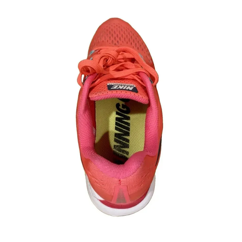 Nike Zoom Pegasus 34 Women’s 8.5 Running Shoes Pink Coral Blue 880560-602